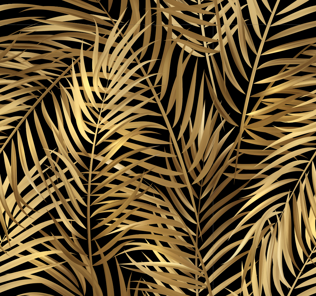 Golden leaves nature vinyl rug - TenStickers