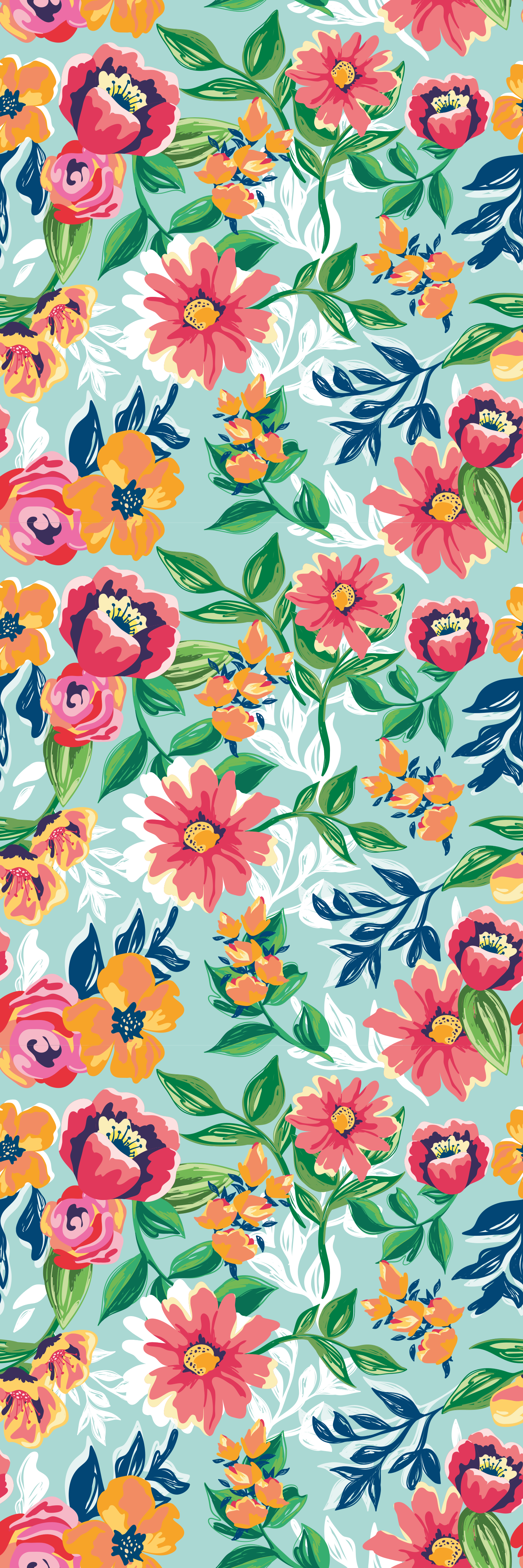 Nature vinyl rug with vibrant wildlife design - TenStickers