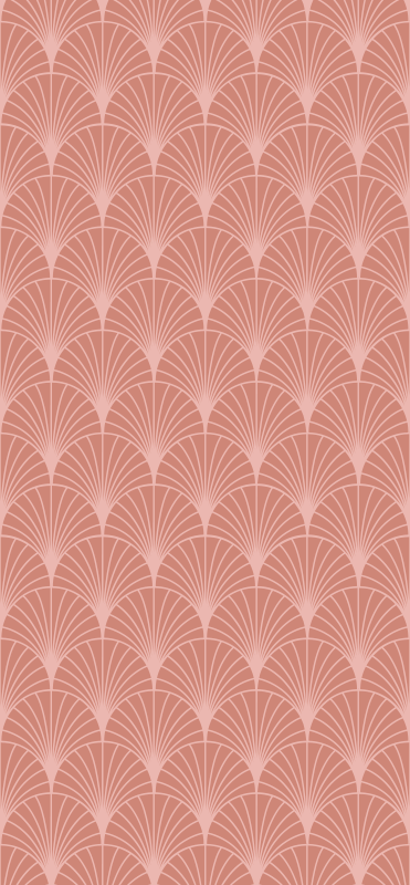 Vintage vinyl rug with rose gold palm design - TenStickers