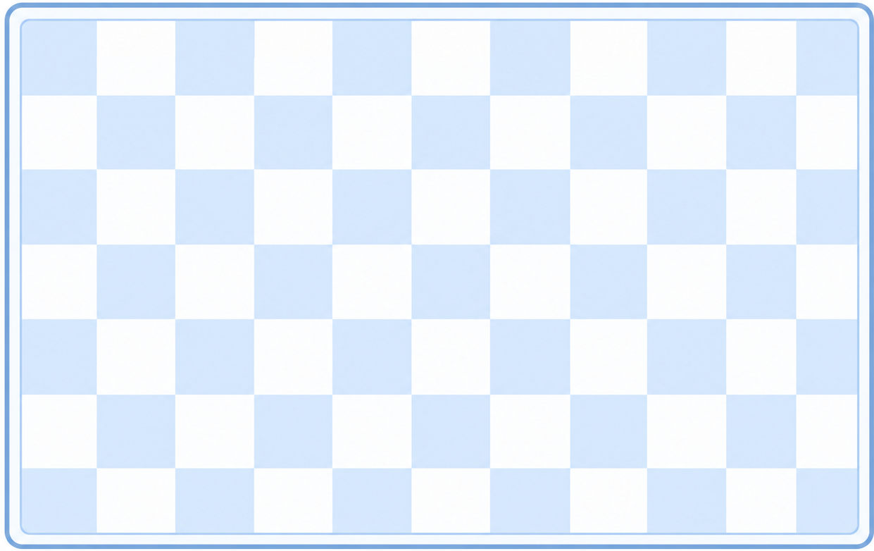 Blue vinyl rug summer checker pattern - TenStickers