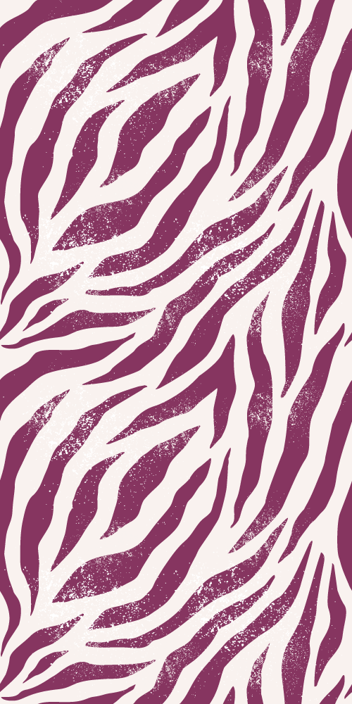 Purple and white zebra pattern animal vinyl rug - TenStickers