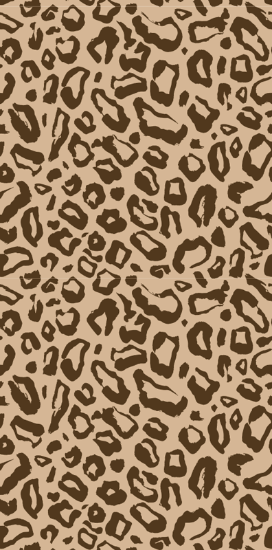 Animal vinyl rug with large and small leopard spots - TenStickers
