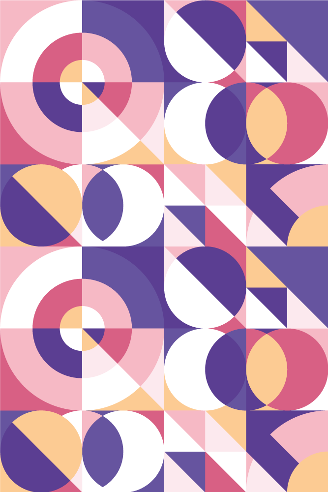 Modern vinyl rug abstract geometric art - TenStickers