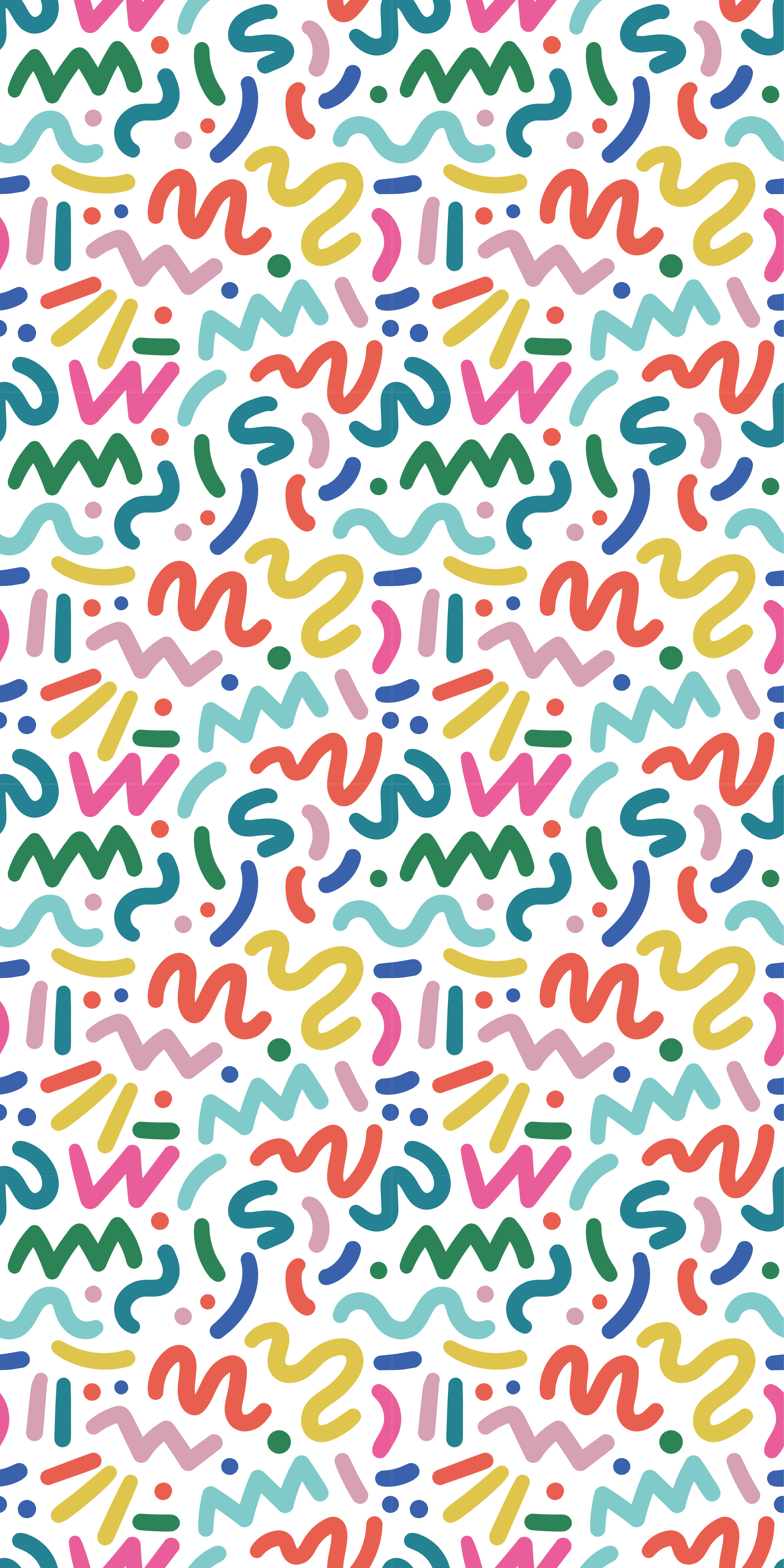 Textured vinyl rug in colorful abstract shapes - TenStickers