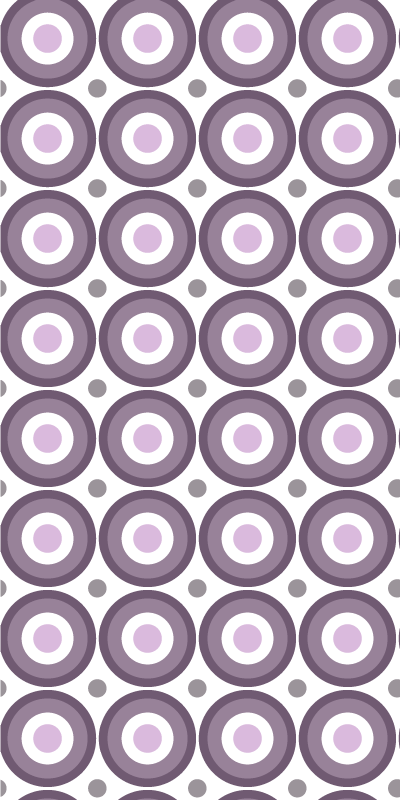 Textured vinyl rug in lilac 70s style - TenStickers