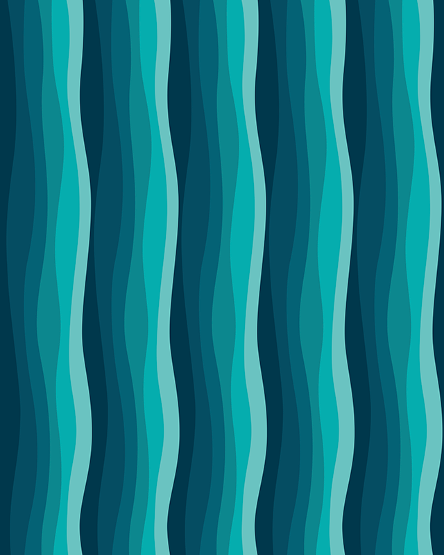 Textured vinyl rug wave pattern - TenStickers