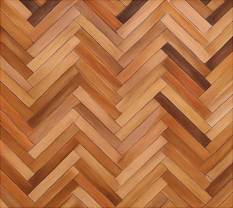 Textured vinyl rug classic oak herringbone - TenStickers