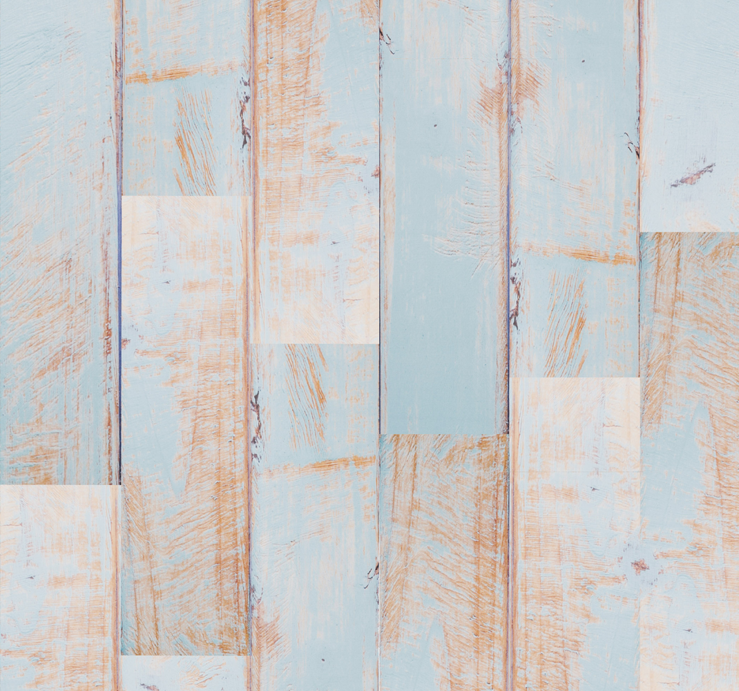 Textured vinyl rug with weathered wood look - TenStickers