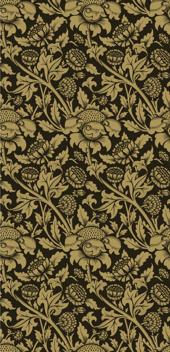 Vintage vinyl rug with vintage french floral design - TenStickers