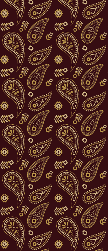 Vintage vinyl rug with timeless indian design - TenStickers