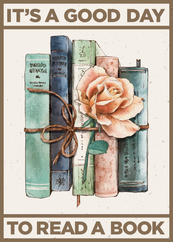 Custom vinyl rug for book lovers - TenStickers