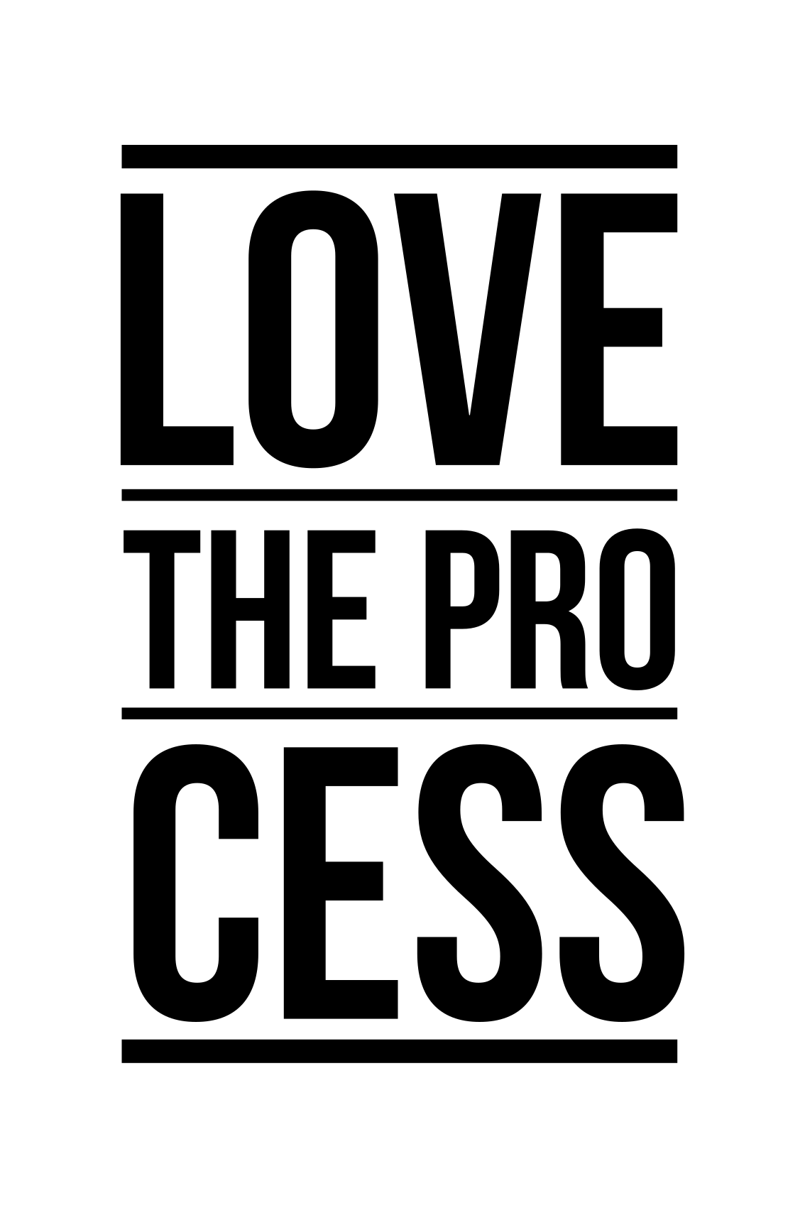 Love the process custom vinyl rug - TenStickers