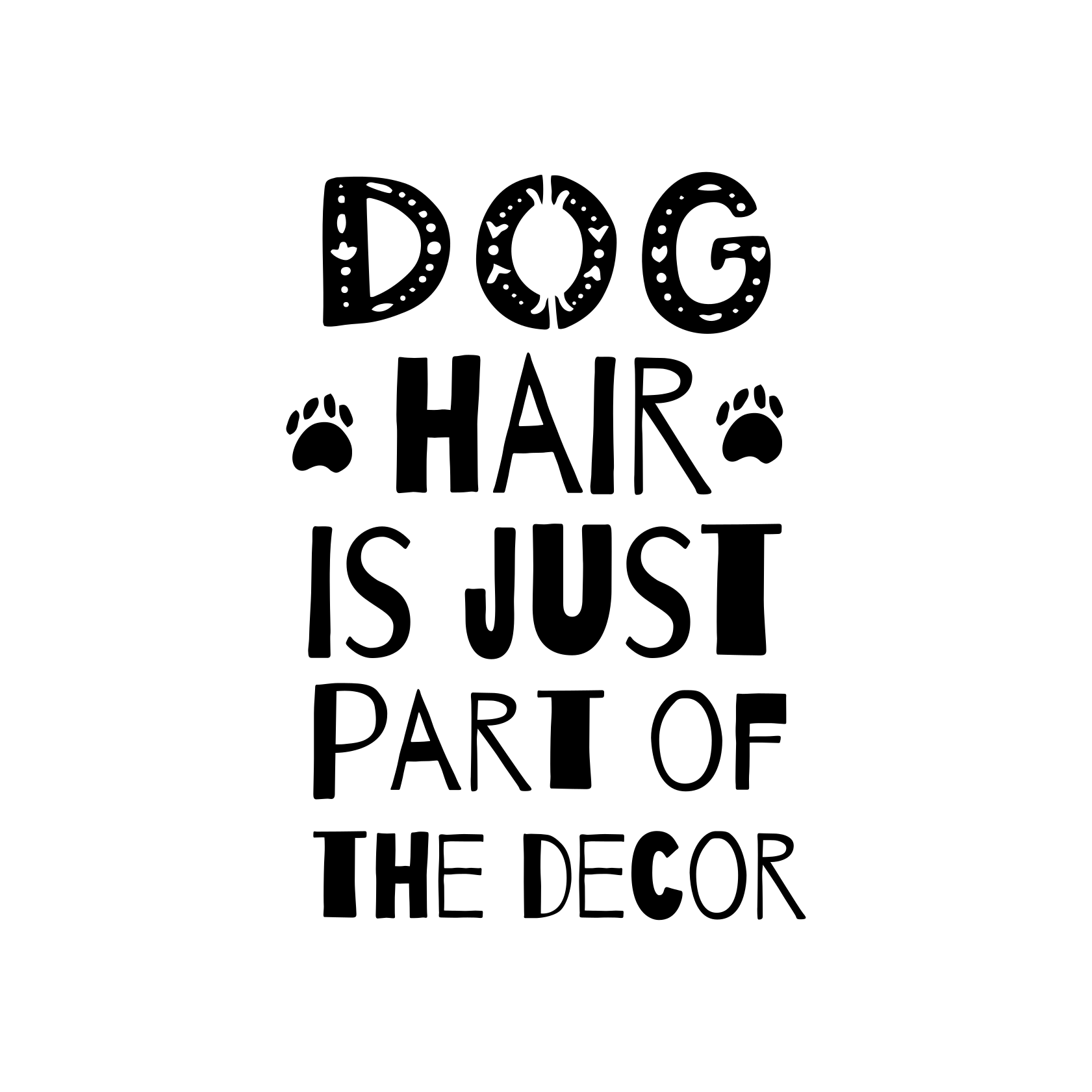 Custom vinyl rug, dog hair adds to the charm - TenStickers