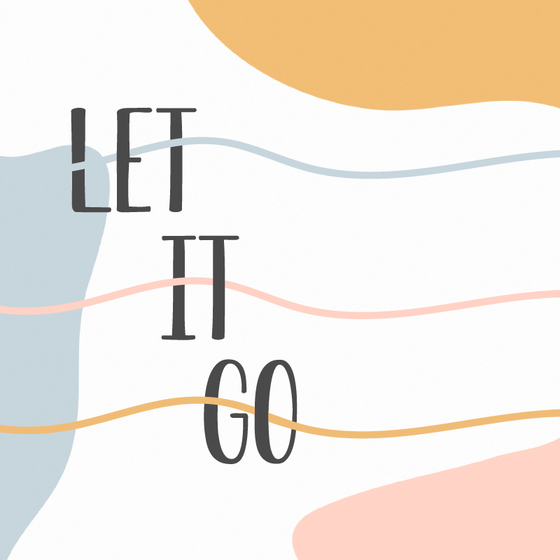 Custom vinyl rug with pastel colors let it go design - TenStickers