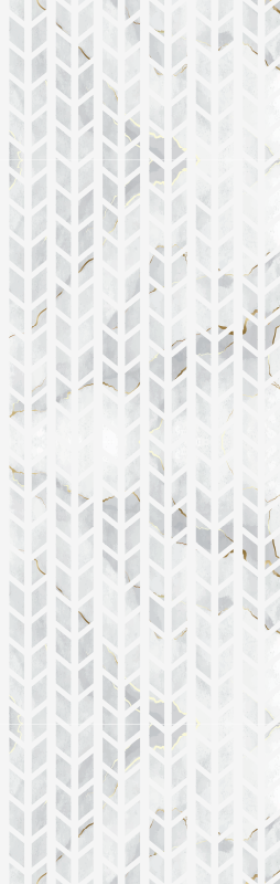 Textured vinyl rug in small gold marble tiles - TenStickers