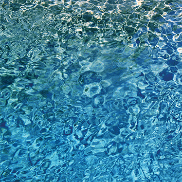 Textured vinyl rug in blue realistic water - TenStickers