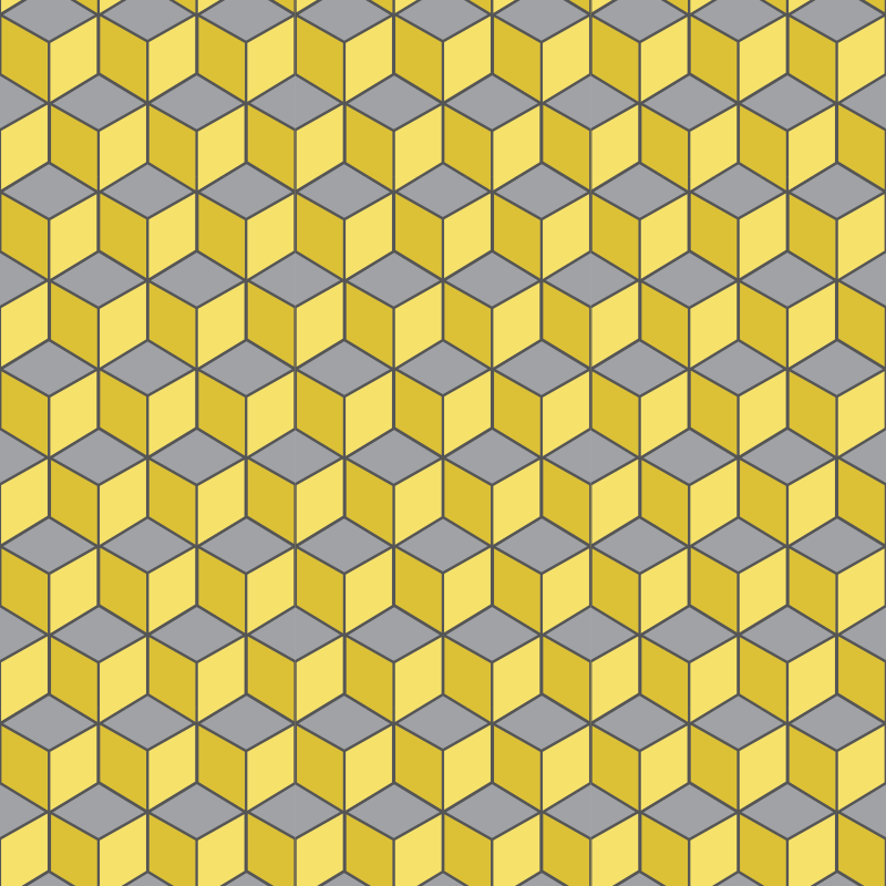 Geometric vinyl rug in pantone squares design - TenStickers