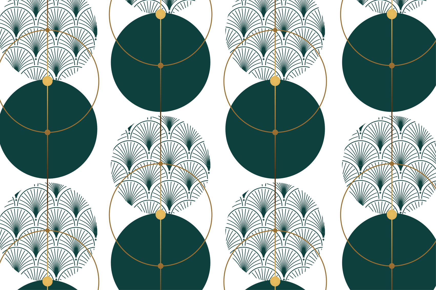 Glamour style geometric vinyl rug - TenStickers