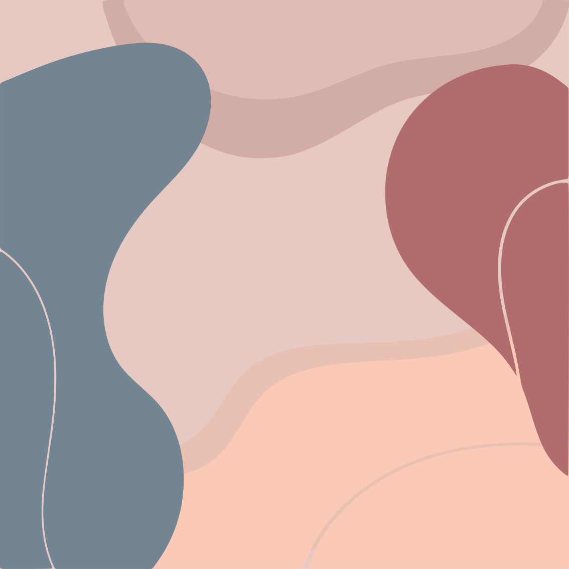 Geometric vinyl rug in soft wall art colours - TenStickers