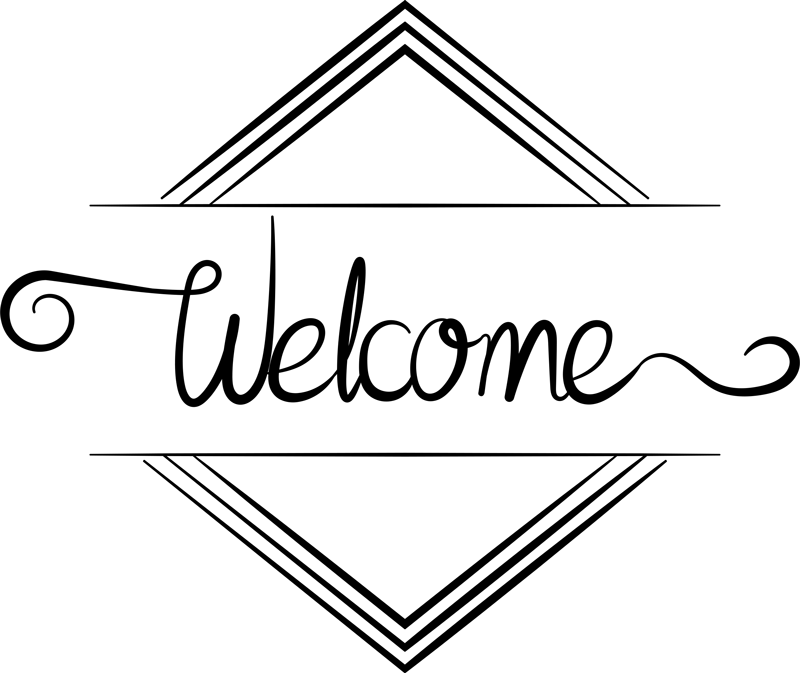Entrance hall vinyl rug minimalist welcome style - TenStickers