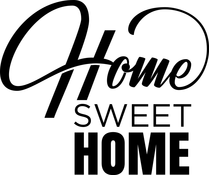 Entrance hall vinyl rug home sweet home stickers 1 - TenStickers