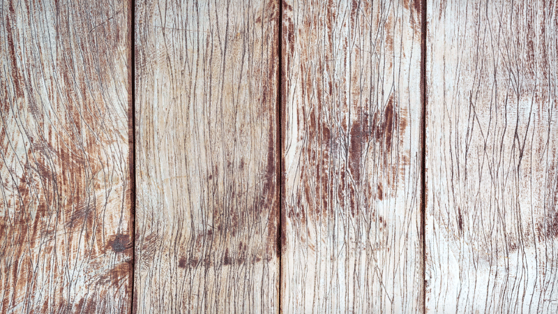 Entrance hall vinyl rug in light brown wood planks - TenStickers