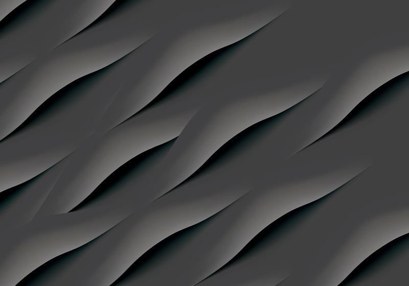 Gray vinyl rug with abstract grey wave patterns - TenStickers