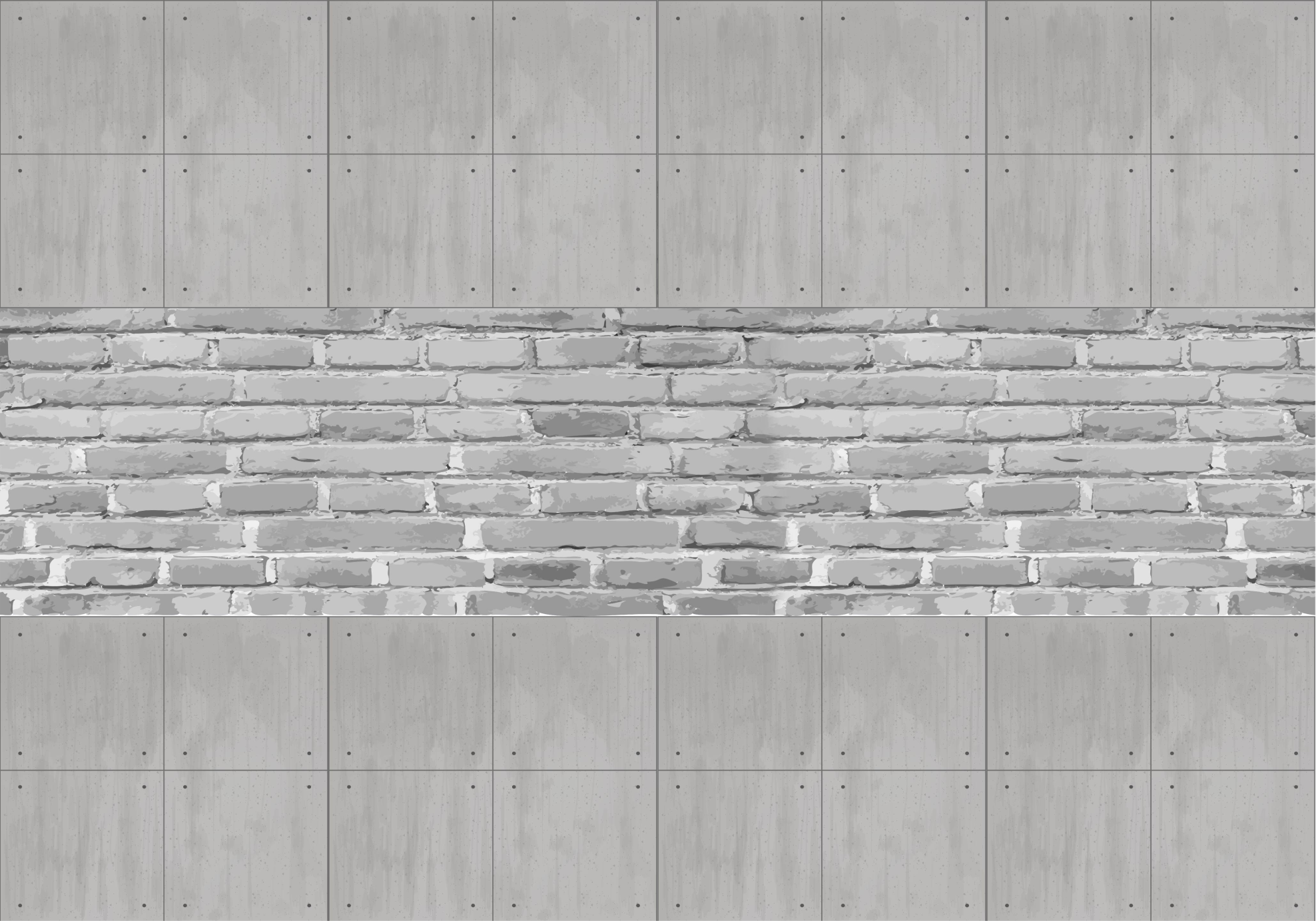 Gray vinyl rug concrete panels design - TenStickers