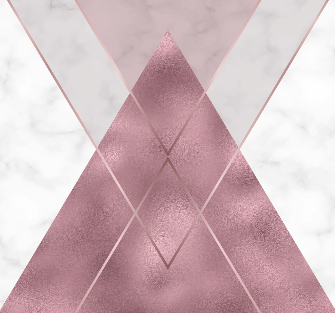 Hallway vinyl rug in pink and grey marble - TenStickers
