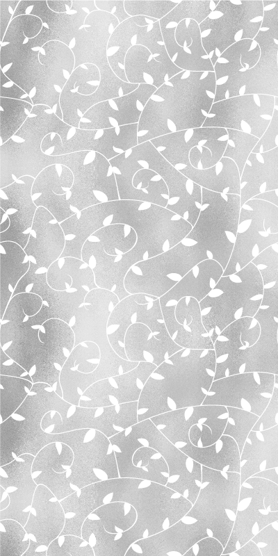 Hallway vinyl rug with white and silver tree branches - TenStickers