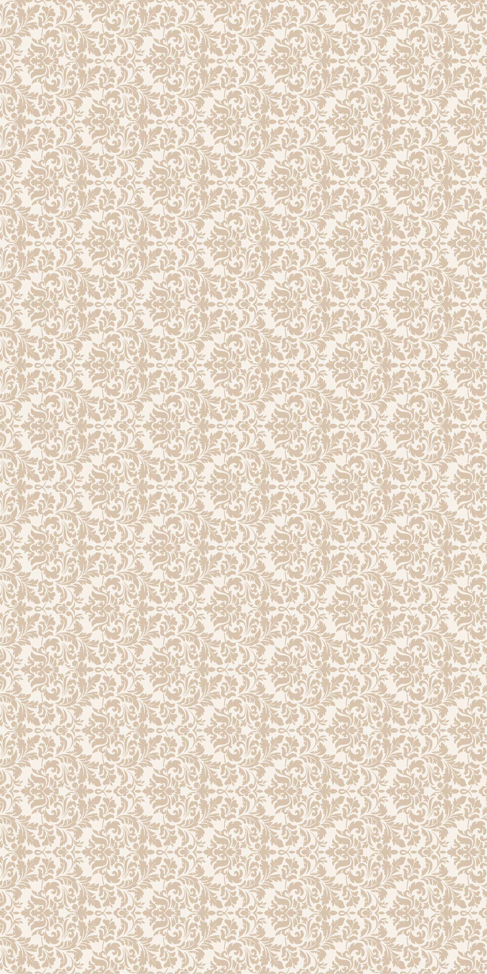 Beige vinyl rug with antique light beige pattern - TenStickers