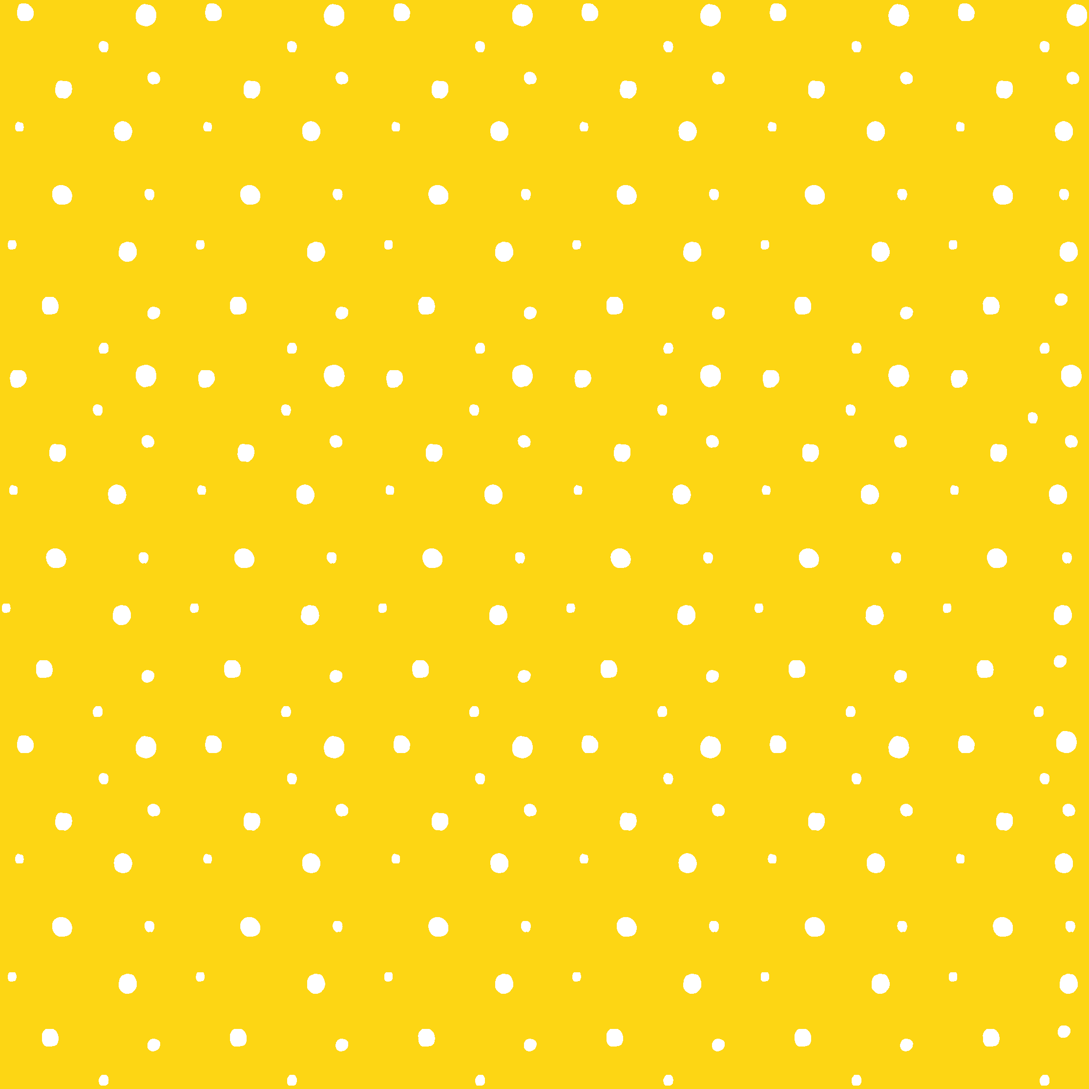 Yellow vinyl rug with circles pattern - TenStickers