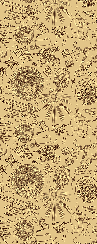 Yellow vinyl rug adventure of indiana jones - TenStickers