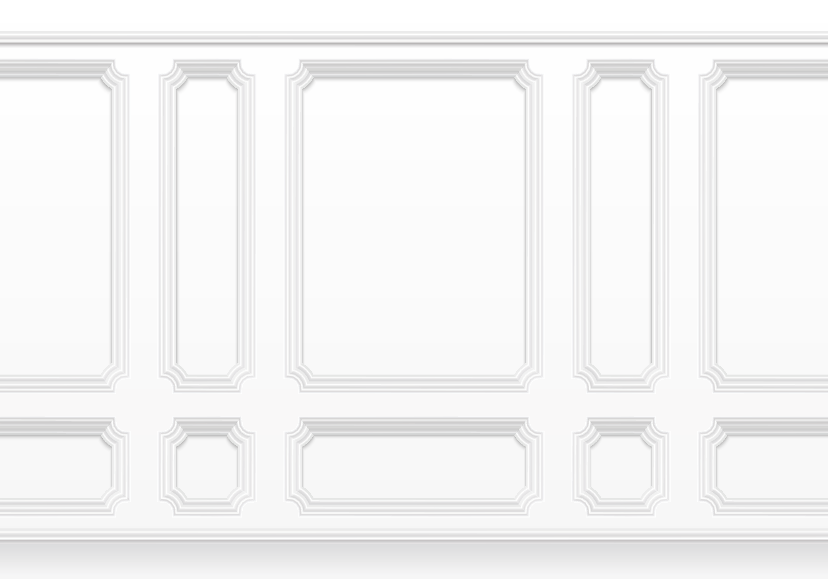 White vinyl rug classic quarter panels - TenStickers