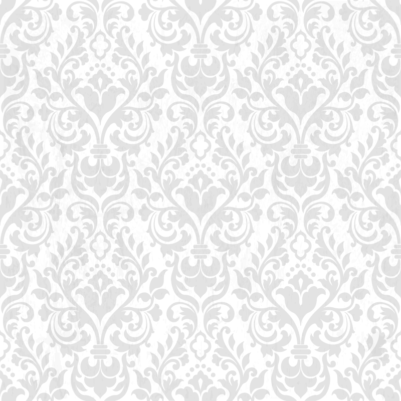 White vinyl rug grunge damask design - TenStickers