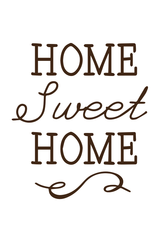 Cozy home welcoming quote white vinyl rug - TenStickers