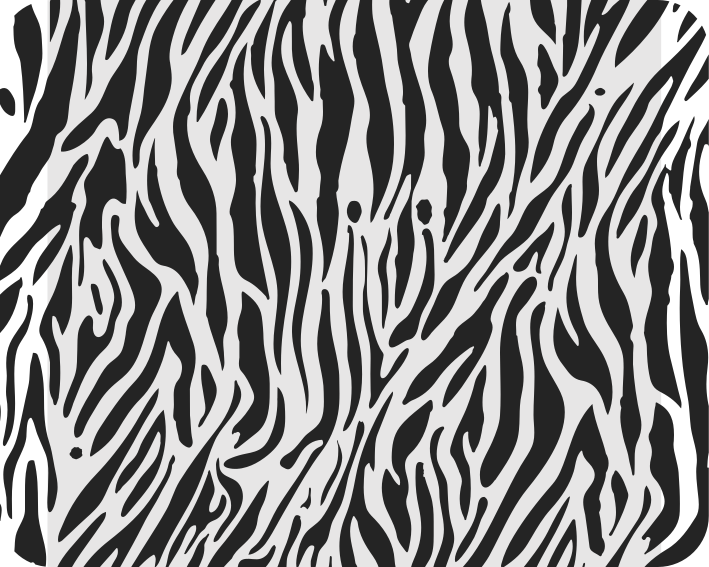 White vinyl rug zebra print design - TenStickers