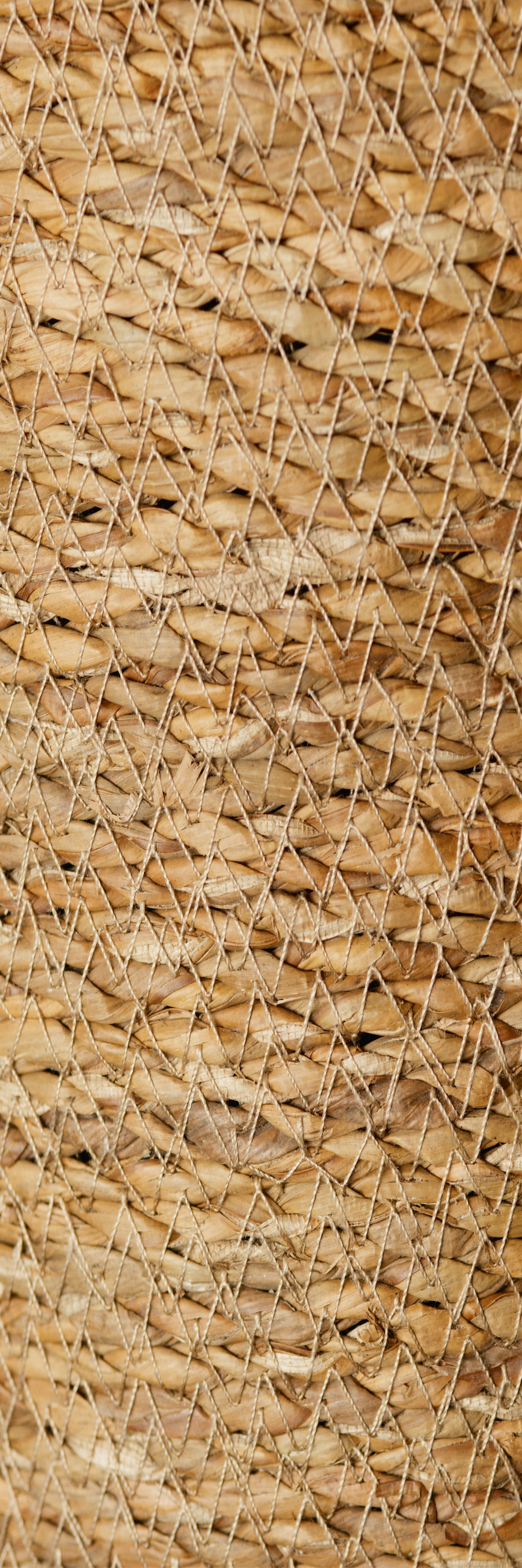 Brown vinyl rug in light wood french wicker style - TenStickers