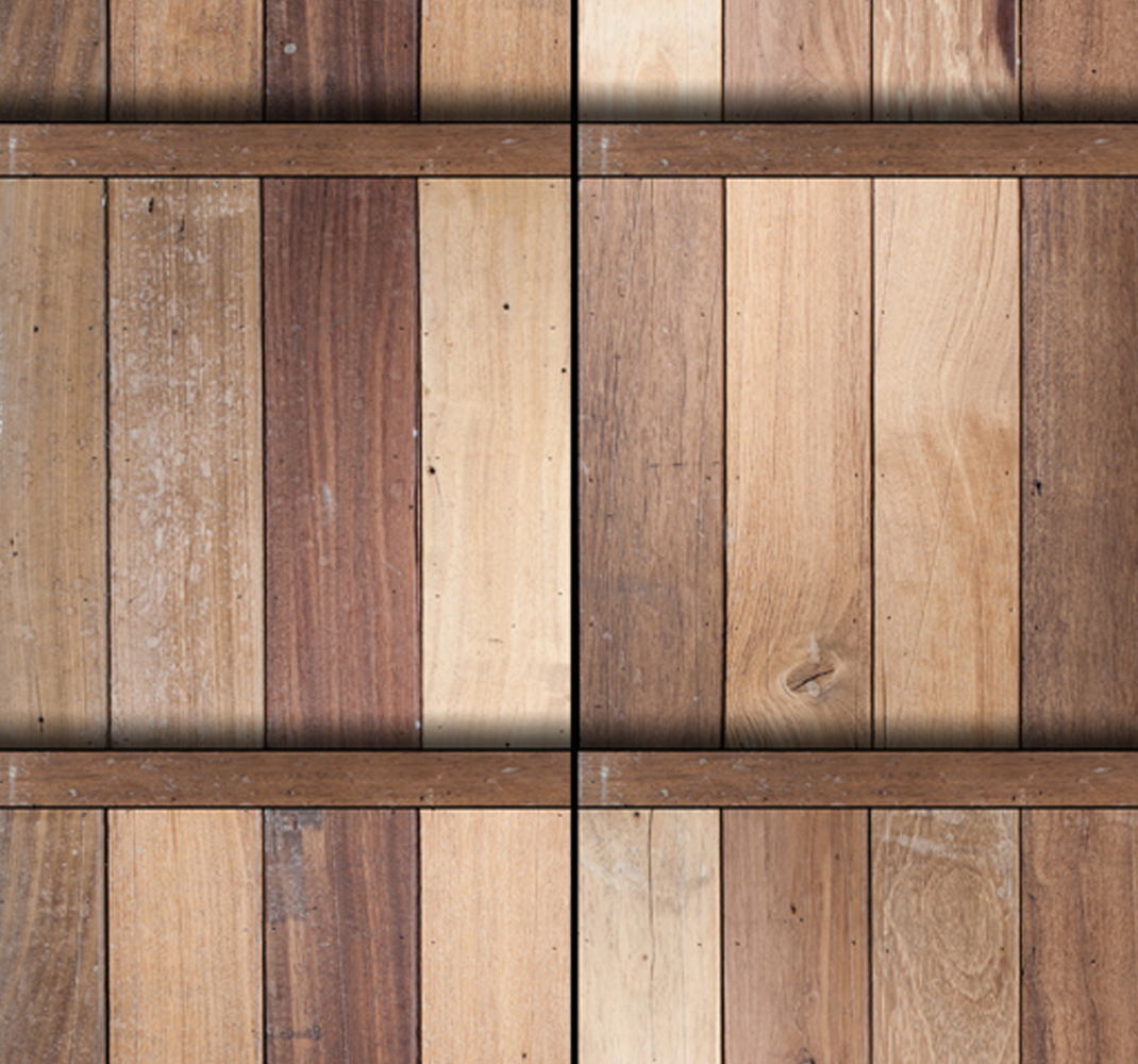 Outdoor vinyl rug in soothing brown tones - TenStickers