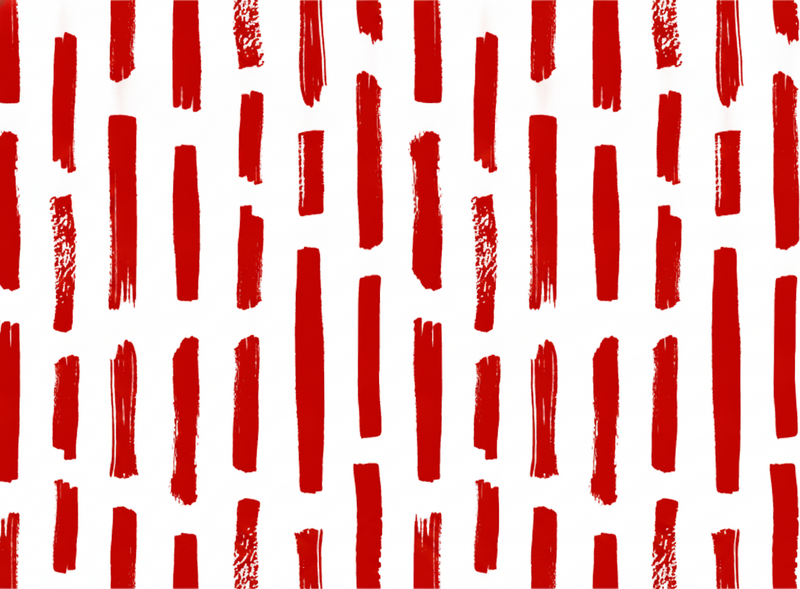 Red vinyl rug with red and white stripes - TenStickers