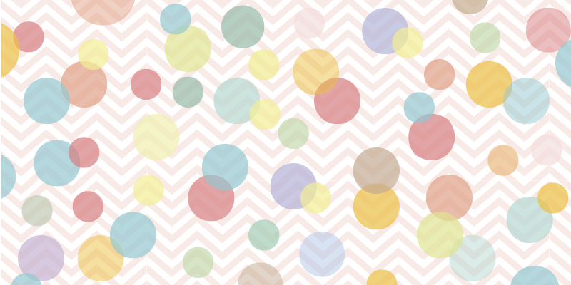 polka dots pastel shades babies vinyl rug - TenStickers