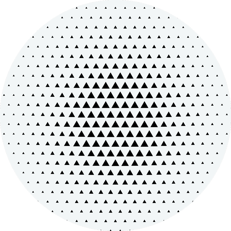 Geometric vinyl rug in geometric triangular design - TenStickers