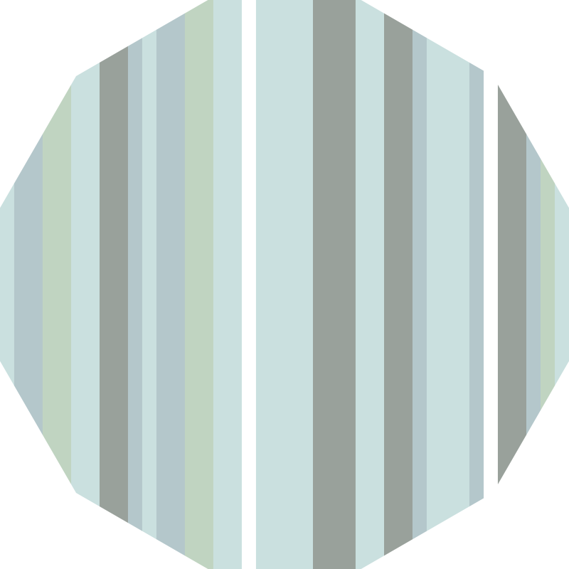 Striped Octagon stripes vinyl rug - TenStickers