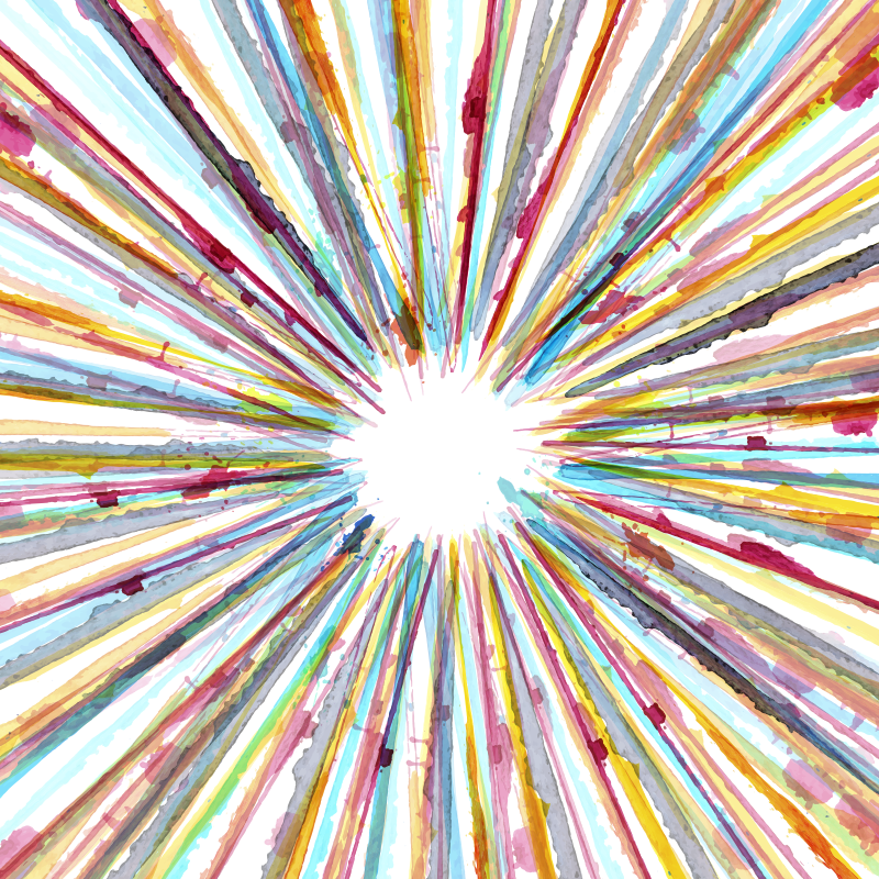 Watercolour striped vinyl carpet - TenStickers