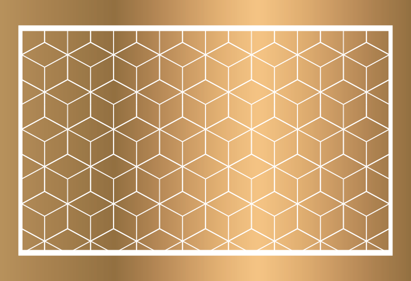 Fabulous cubes geometric vinyl rug - TenStickers