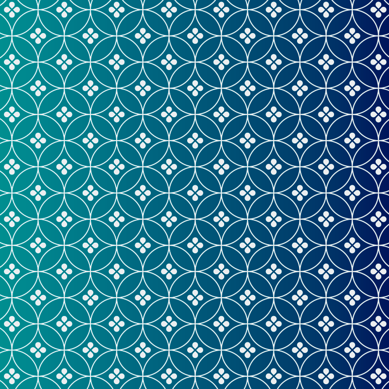 Stunning blue geometric vinyl rug - TenStickers