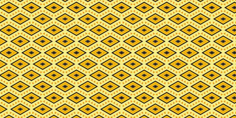 Geometric vinyl rug with square patterns - TenStickers
