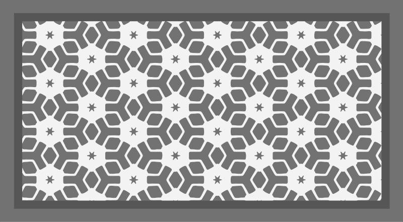 Geometric Bath Rug bathroom vinyl rug - TenStickers