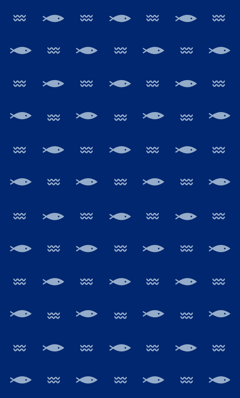 Minimal fish pattern minimal vinyl rug - TenStickers