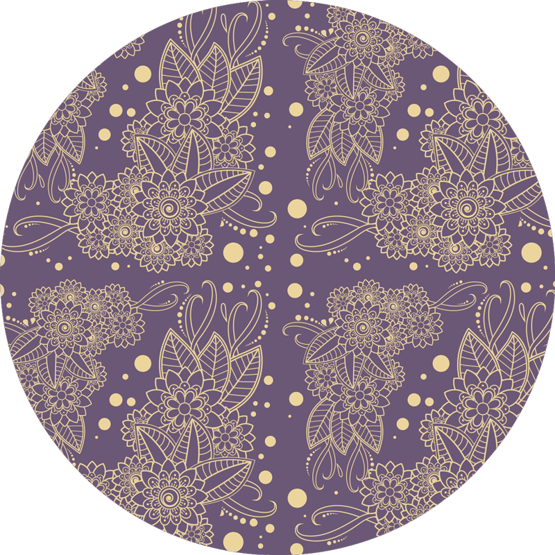 Mandala vinyl rug mandala design sophistication - TenStickers